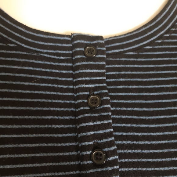 Vintage America Size Large Striped Top Blue Crew - Picture 4 of 7